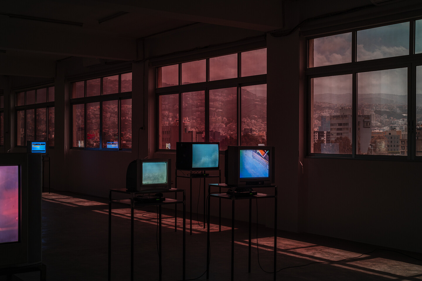 Planned Obsolescence, 2025, 10 tvs, still images, dimensions variable
