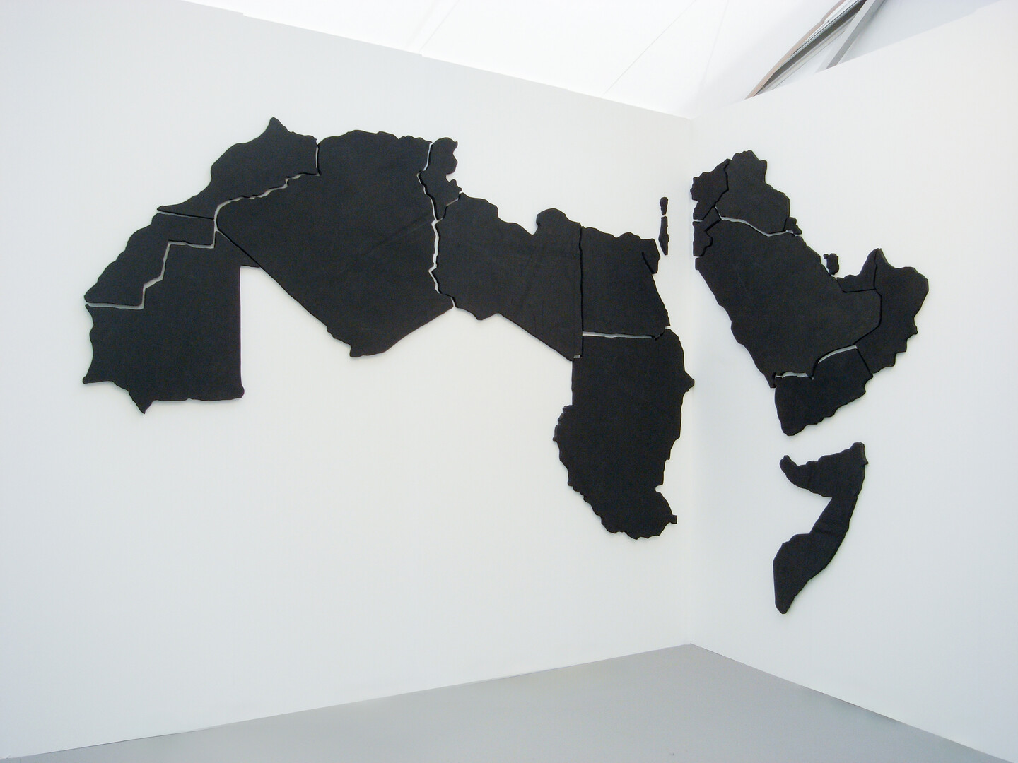 The Arab World (The League), 2001–2009, Rubber, 249.56 x 499.75 cm