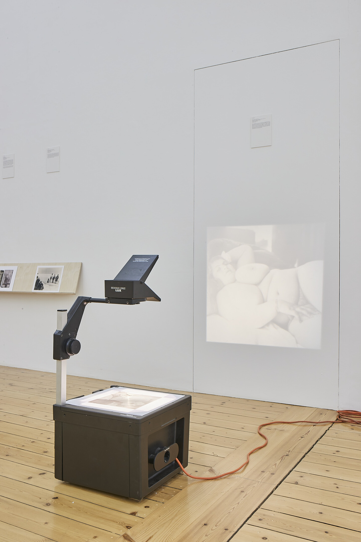 Akram Zaatari, The Fold, 2022, Installation with 9 photographs and relief, Various dimensions