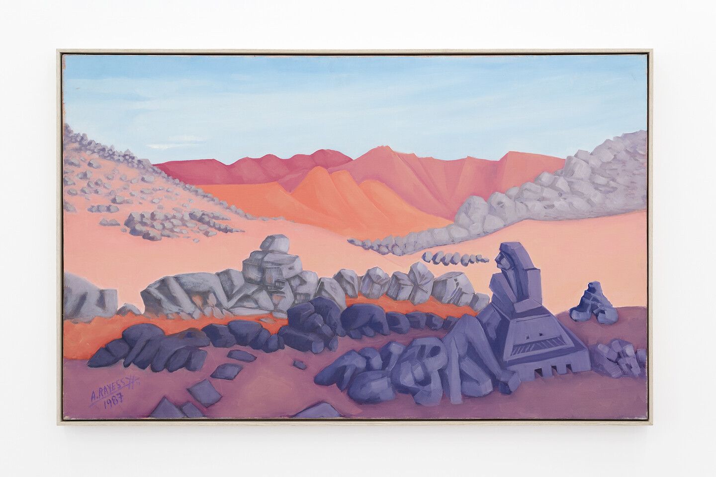 Aref El Rayess, Untitled (Deserts series), 1987, Oil on canvas, 76 x 121,5 cm
