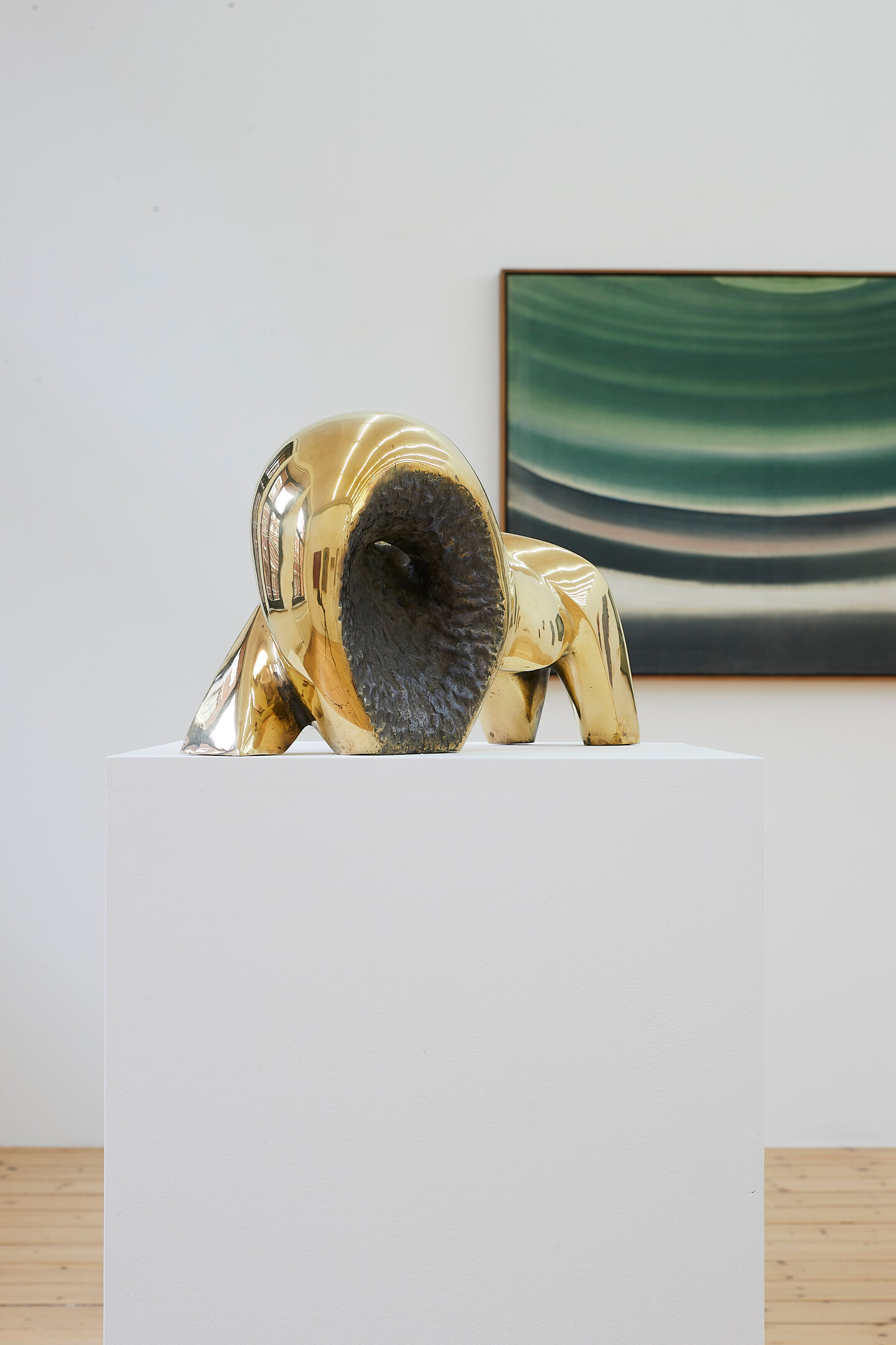 Aref El Rayess, Assad el Nour, 1960s / 1990s, Bronze, 22.5 x 41.5 x 11