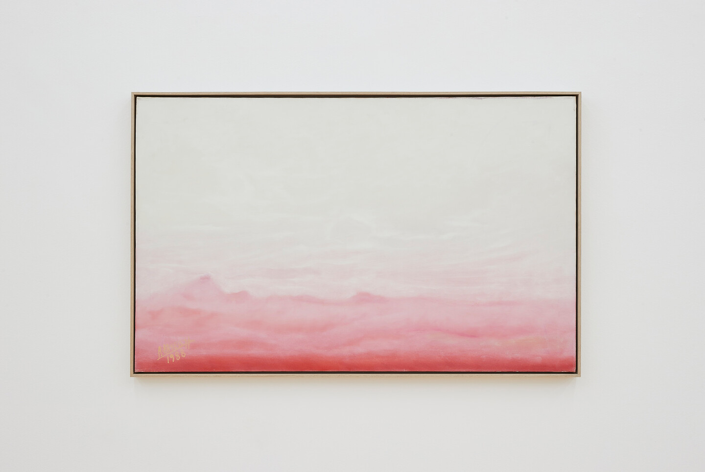 Aref El Rayess, Untitled (Deserts series), 1988, Oil on Canvas, 75.5 x 121.5 x 2