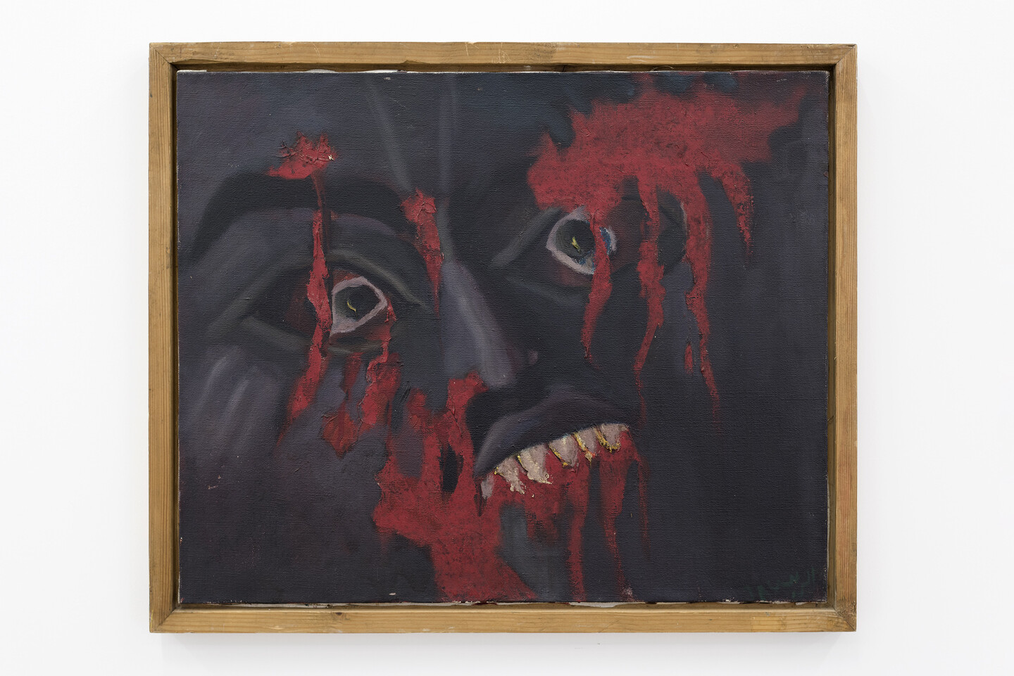 Aref El Rayess, Wahshiyat Al Napalme (Napalm Horrors), 1968, Oil on canvas, 49.5 x 60 cm