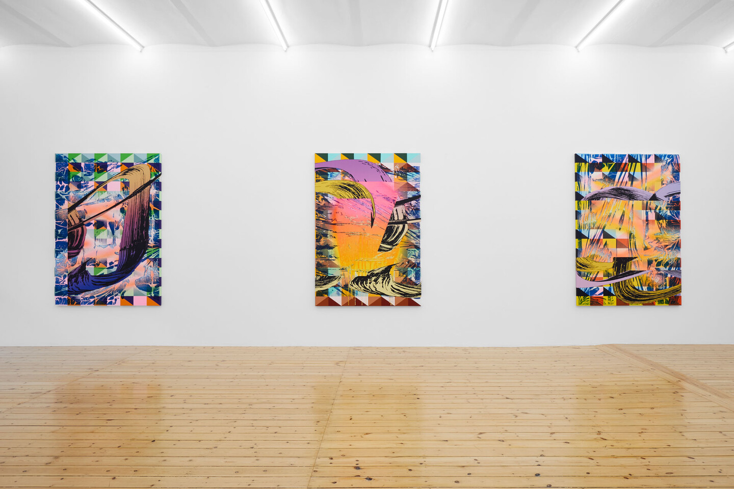 Christine Streuli, Exhibition view „Falling apart (permanent version),” Sfeir-Semler, Hamburg, 2023