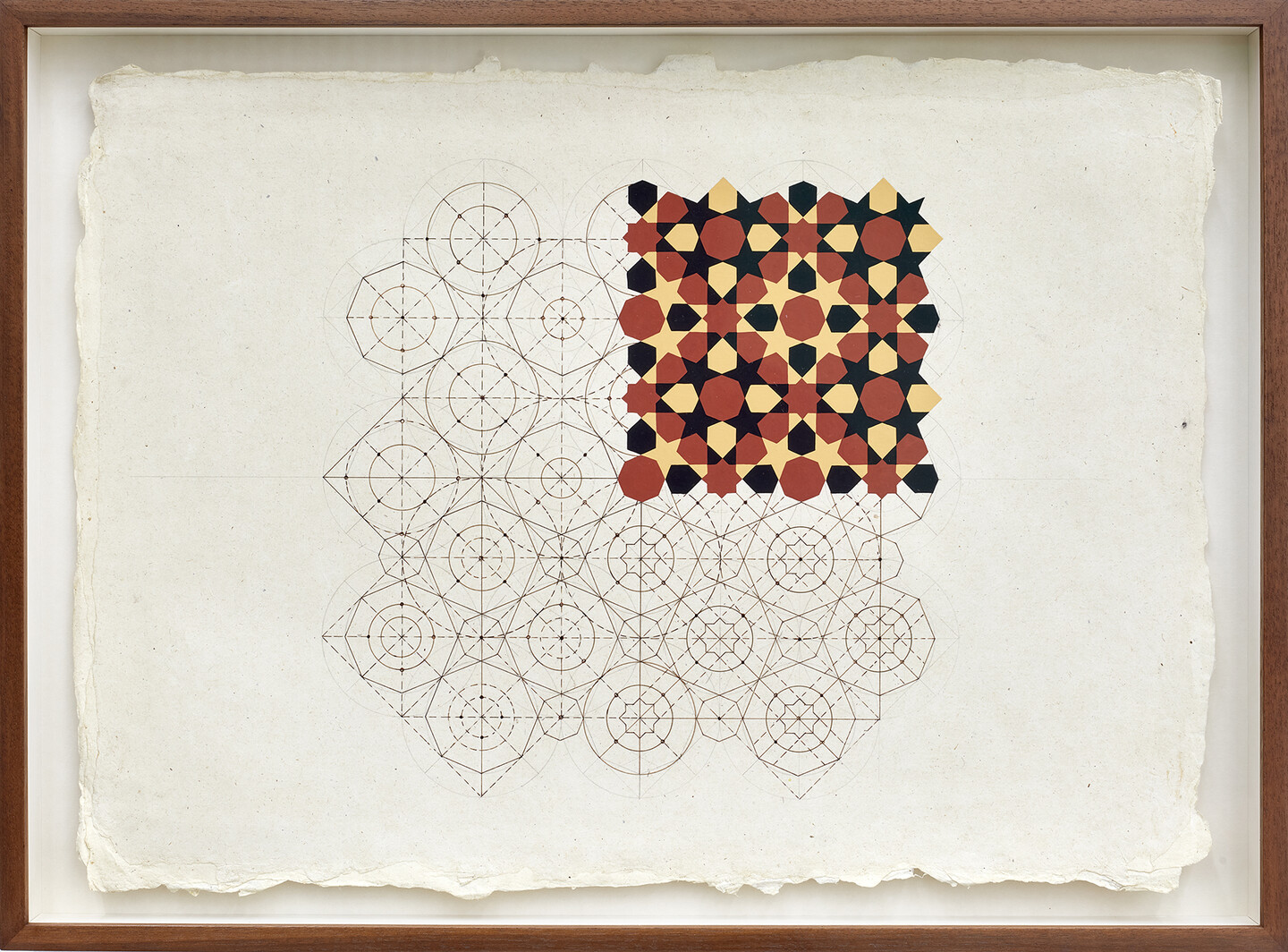 Study Drawing 2 from the Standing by the Ruins series, installation view, Sfeir-Semler Gallery Hamburg, Germany, 2024