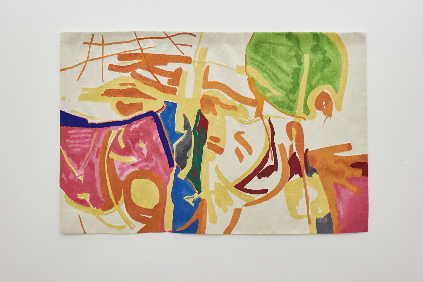 Etel Adnan, Éclat de lumière, 2021, Handwoven tapestry, 146 x 223 cm, Edition 1/3