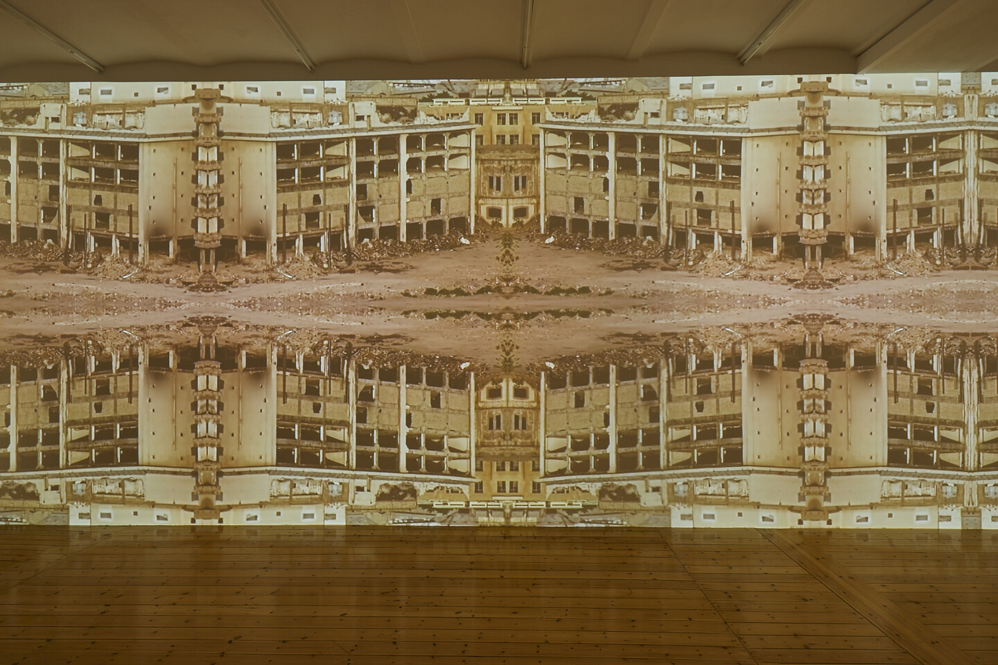 Walid Raad, Sweet Talk Commissions (Solidere: 1994-1997), 2019, still, Exhibition view Sfeir-Semler Gallery Hamburg, 2020