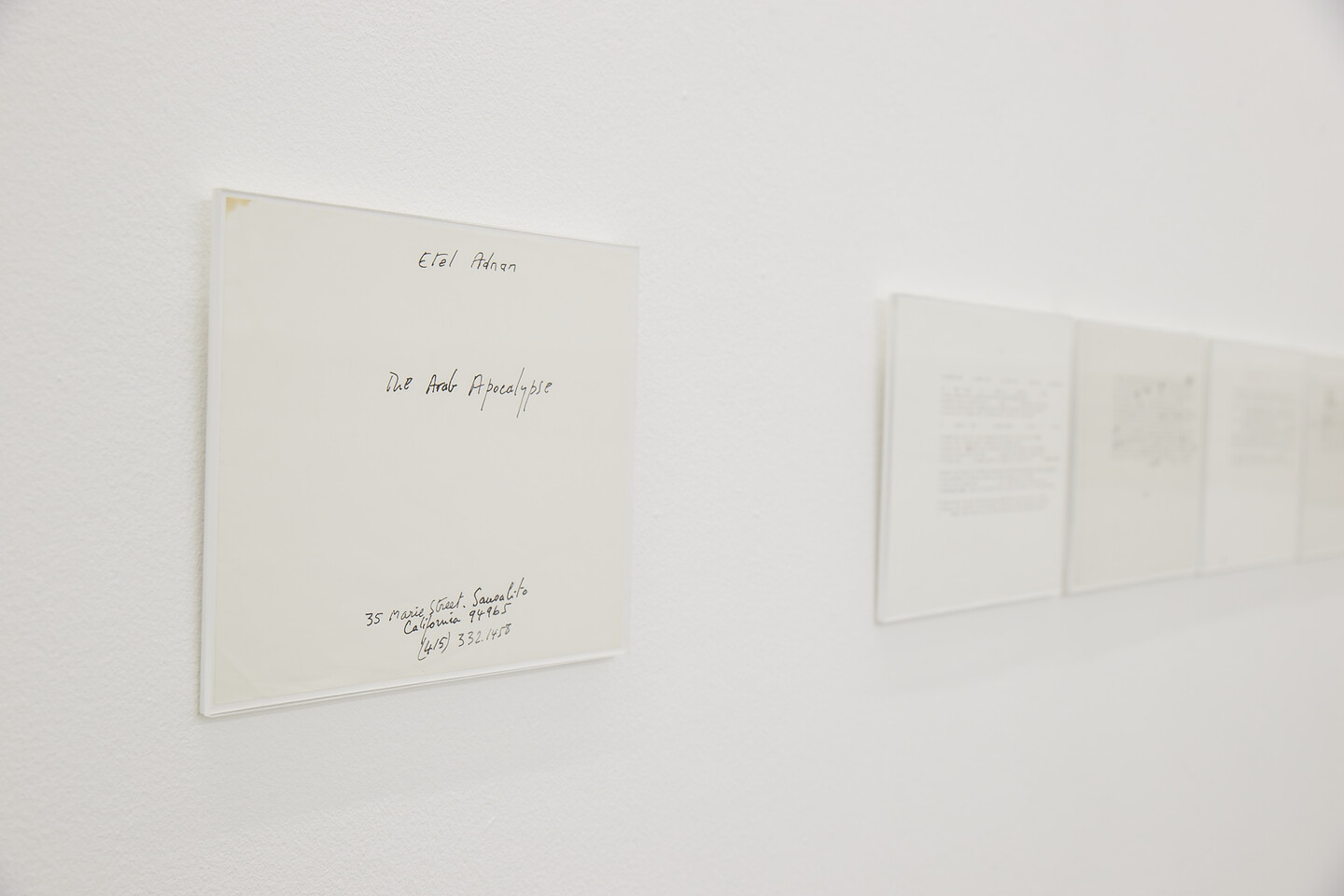 Etel Adnan, The Arab Apocalypse, Manuscript, 1965