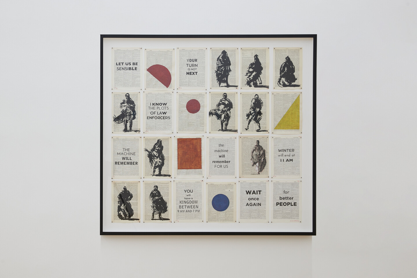 William Kentridge, Composite from Waiting for the Sibyl, 2020, HI-STORYTELLING, Exhibition view Sfeir-Semler Gallery Hamburg 2021