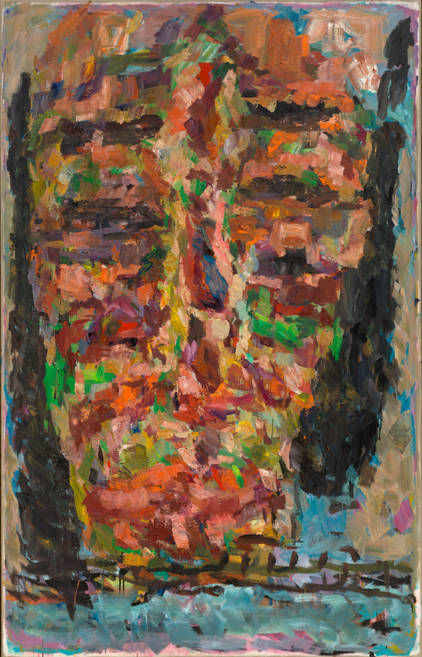 MARWAN, Untitled (Head), 2008, 228x146cm, oil on canvas
