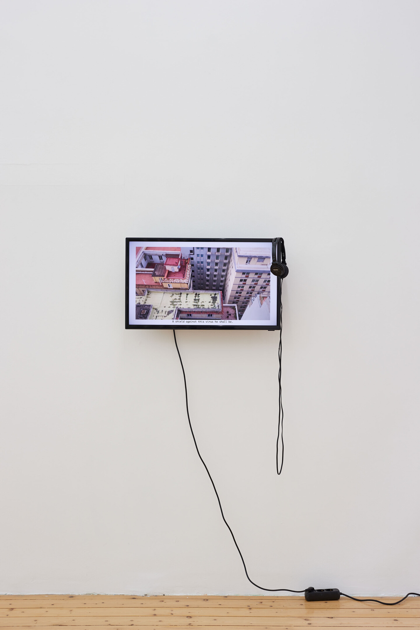 Rabih Mroué, Oriental plague, 2020, Video, sound, 9min, Exhibition view, 2023