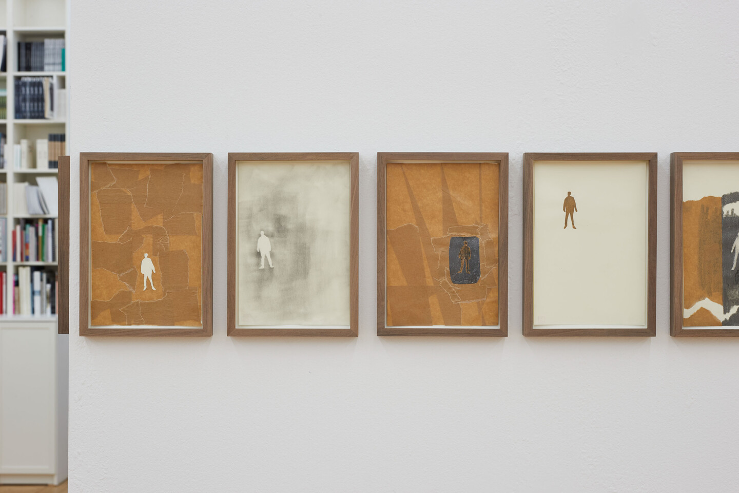 Rabih Mroué, Shade of a Man, 2017, 22 Drawings, pencil on paper 21.4 x 14 cm, Installation view Sfeir-Semler Gallery Beirut / Hamburg, Hamburg, 2023