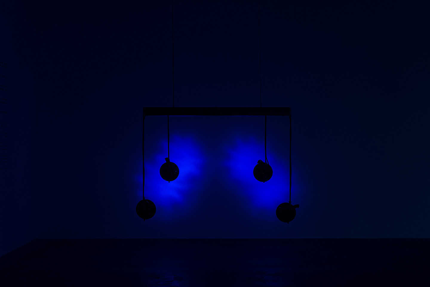 Rayyane Tabet, Untitled, 2023, Car lights sculpture, 106 x 86.5 x 32 cm, Installation view, SSGB, 2023