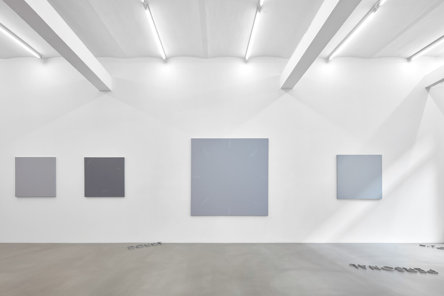 Installation View, Robert Barry, 2024, Galerie Sfeir-Semler Hamburg