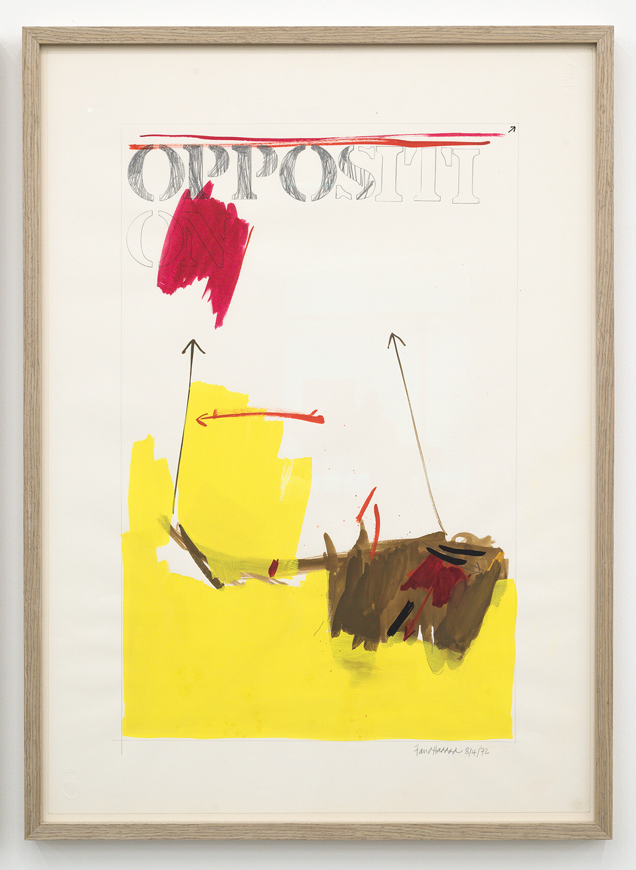 Farid Haddad, Opposition 2, 1972, Gouache and graphite on fabriano paper, 70 x 50 cm.jpg