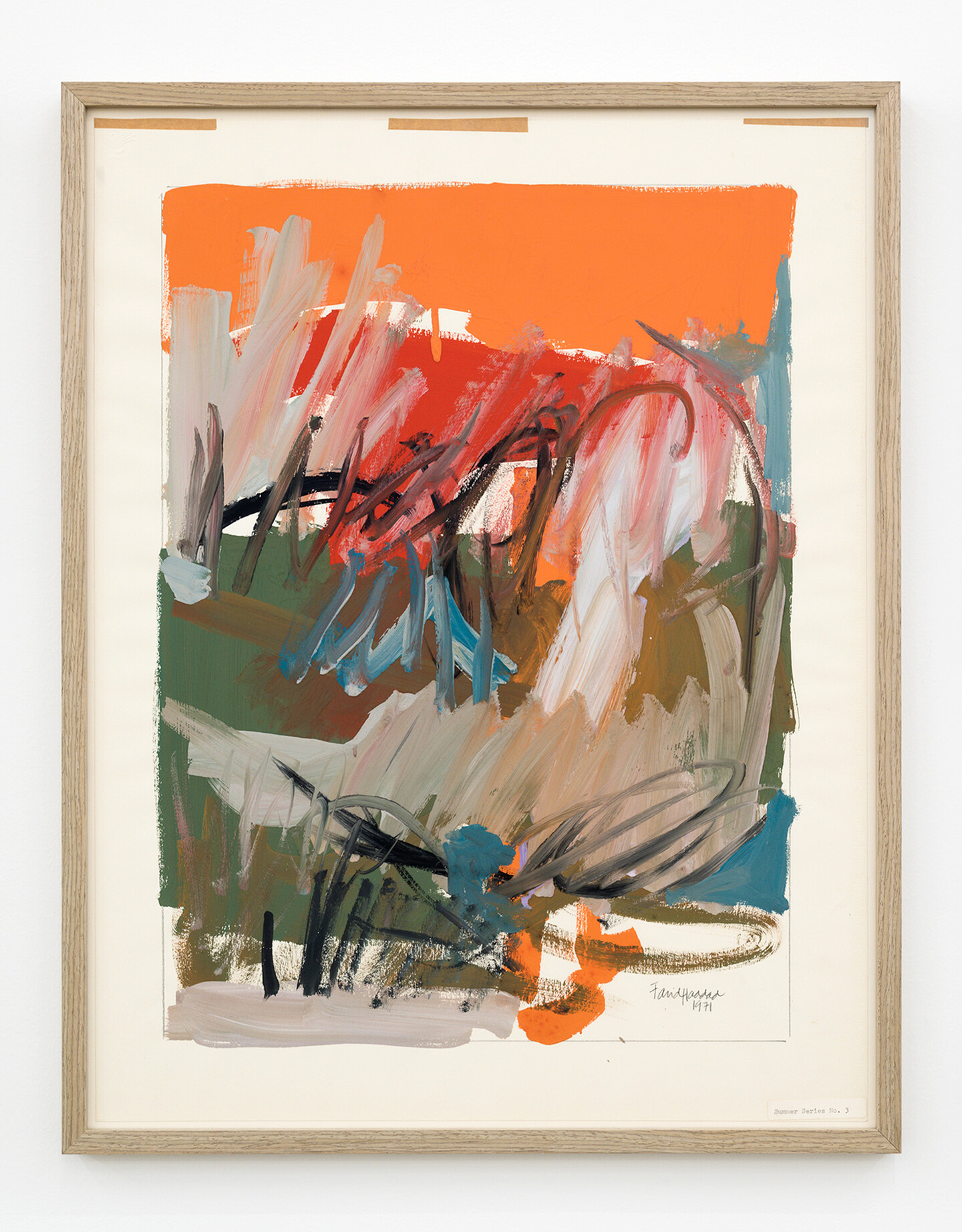 Farid Haddad, Egyptian window no. 3, 1971, Gouache and traces of pencil on paper, 65 x 50 cm.jpg