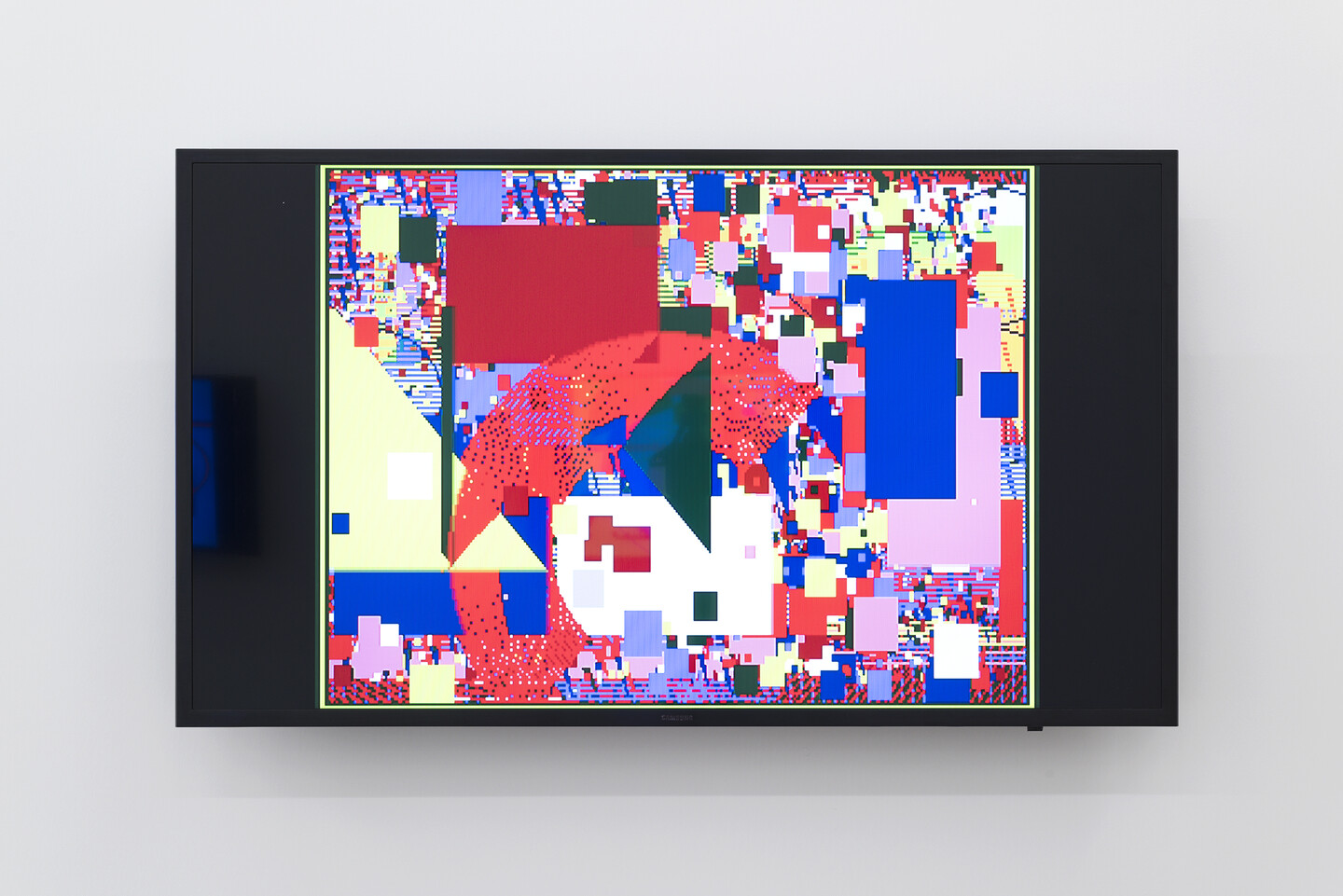 Samia Halaby, Central Park 8, 1986, digital film with sound, programmed on an amiga computer, transferred to Apple using an amiga emulator, 1'42'', Ed.7 + 2AP