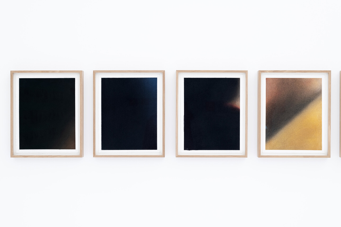 Out of the blue, 2023, Pastel color on paper, 35 x 28 cm each