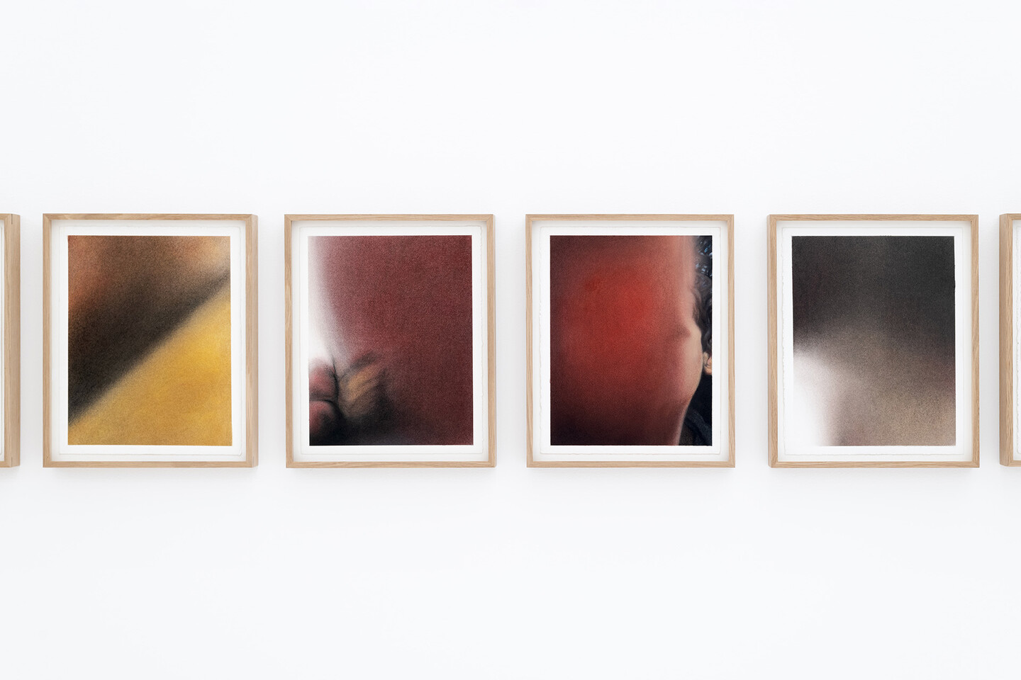 Out of the blue, 2023, Pastel color on paper, 35 x 28 cm each