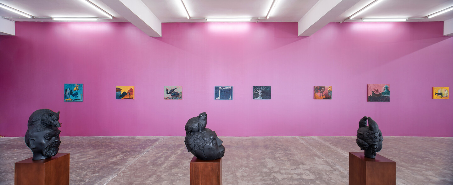 Wael Shawky, “I am Hymns of the New Temples,” Exhibition view Sfeir Semler Karantina, Beirut, 2023