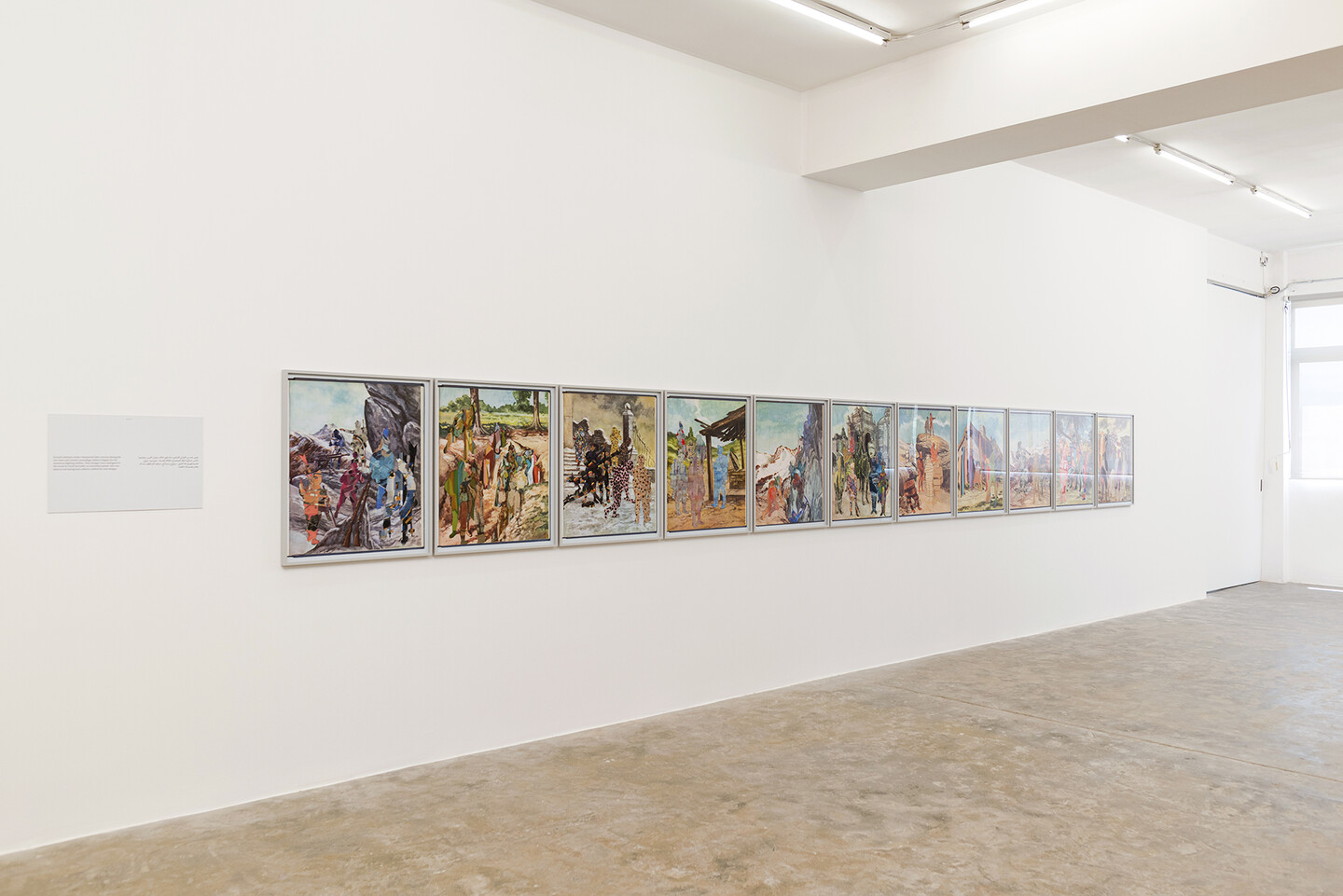 Walid Raad, 'Appendix 137', 2018, 11 pigmented inkjet prints, 90 x 76 cm each, installation view, 'Another Festival of (In)gratitude', 2024, Sfeir-Semler Karantina, Beirut