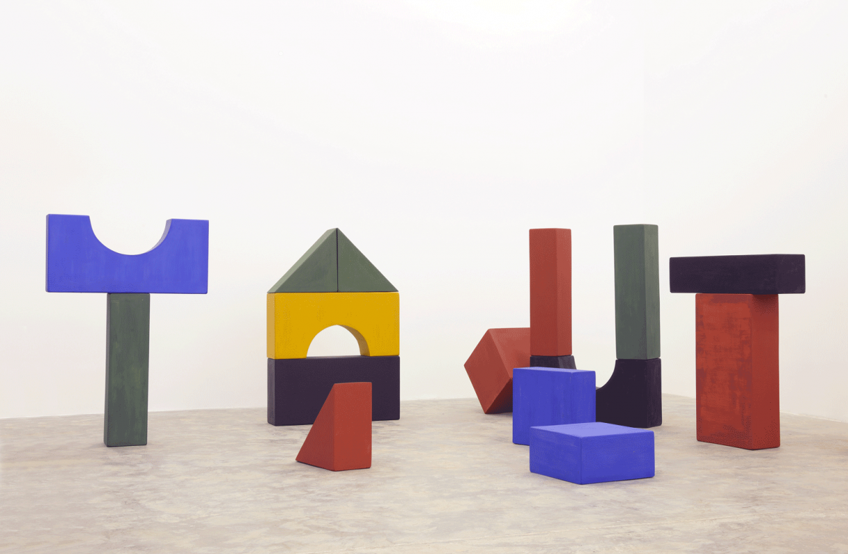 Lyautey Unit Blocks, 2010, wood, paint, dimensions variable