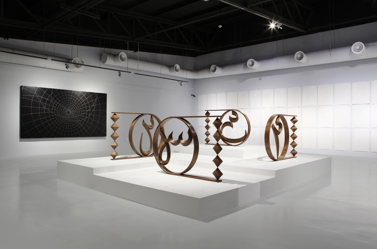 Timo Nasseri, Unknown Letters, 2015, Walnut and steel, 100 x 152 x 10 cm (each), Edition 3 + 1 AP