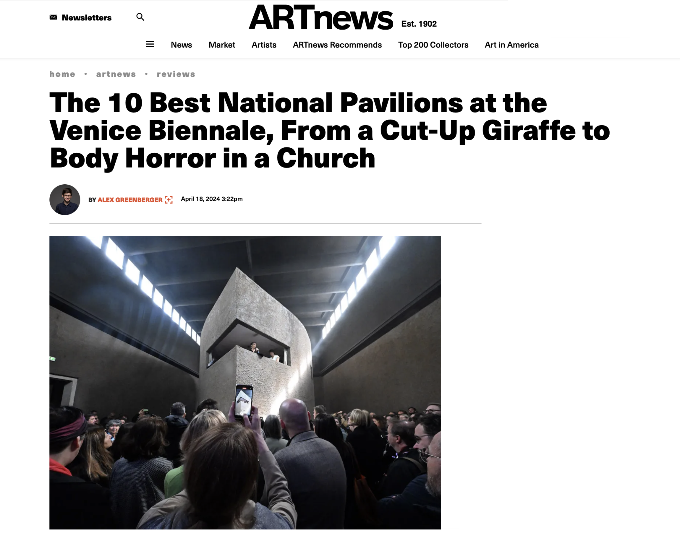 Mounira Al Solh « The 10 Best National Pavilions at the 2024 Venice Biennale » | via ARTnews, April 18, 2024