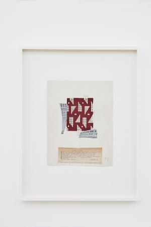 Untitled (collages), 2018, gouache, pencil, textile cut and pasted photographs, paper on paper, 57.5 x 48.5 x 4 cm Untitled (collages), 2018, gouache, pencil, textile cut and pasted photographs, paper on paper, 57.5 x 48.5 x 4 cm