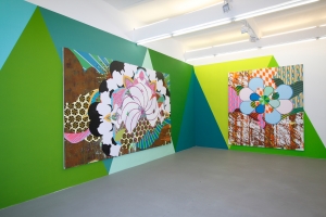 Christine Streuli, Duftbaum, 250x400cm, Stinkeblume1, 290x250cm, 2008