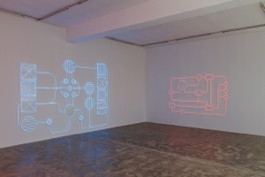 Walid Raad, 'Untitled(s)', 2024, LED neons, various dimensions, unique, installation view, 'Another Festival of (In)gratitude', 2024, Sfeir-Semler Karantina, Beirut