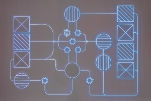 Walid Raad, 'The (so-called) web of alliances/foes', 2024, LED neon, 388.48 x 277.39 cm, unique