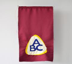 Blazon: Serail, ABC Logo, 2015, Embroidery and applique on textile, 98 x 63.5 cm, Ed. 3 + 2 AP